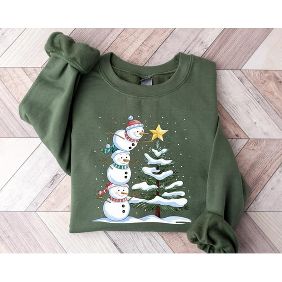 Snowman Sweatshirt, Winter Sweatshirt, Snowman Shirt, Snowman Sweatshirt, Winter Crewneck, Winter Shirts for Women, Winter Sweatshirt All Size S-5Xl
