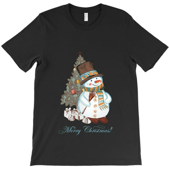 Snowman Themed Classic Christmas Holiday Graphic Design Style Themed - Limited Edition G32831 Unisex T-Shirt, Up to Size 5XL