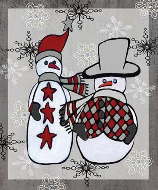 Snowman Traditional Canvas Art - Shanni Welsh (20 x 24)