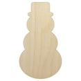 thumbnail image 1 of Snowman Winter Christmas Solid Wood Shape Unfinished Piece Cutout Craft DIY Projects - 6.25 Inch Size - 1/8 Inch Thick, 1 of 7