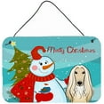 thumbnail image 1 of Snowman With Afghan Hound Wall and Door Hanging Prints, 1 of 1