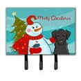 thumbnail image 1 of Snowman With Black Labrador Leash & Key Holder, 1 of 1