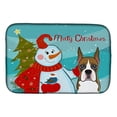 thumbnail image 1 of Snowman With Boxer Dish Drying Mat, 1 of 1