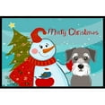thumbnail image 1 of Snowman With Schnauzer Indoor & Outdoor Mat- 18 x 27 in., 1 of 1