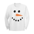 thumbnail image 1 of Snowman Youth Long Sleeve T-Shirt in White, 1 of 2