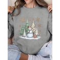 thumbnail image 1 of Snowman holiday Women's sweatshirt, 1 of 6