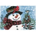 thumbnail image 1 of Snowman with Birds | Rug Making Latch Hooking Kit, 1 of 8