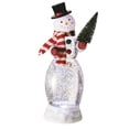 thumbnail image 1 of MIDWEST-CBK Snowman with Christmas Tree 13 inch Acrylic Figurine Snow Globe, 1 of 1