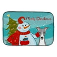 thumbnail image 1 of Snowman with Italian Greyhound Dish Drying Mat, 1 of 7