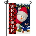 thumbnail image 1 of Snowman with Red Scarf Christmas Garden Flag 12x18 Inch Vertical Double Sided, Winter Holiday Farmhouse Yard Outdoor Decoration¡­, 1 of 6