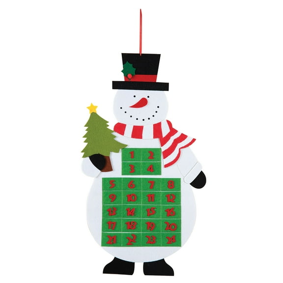 Snowman with Tree Christmas Countdown Calendar