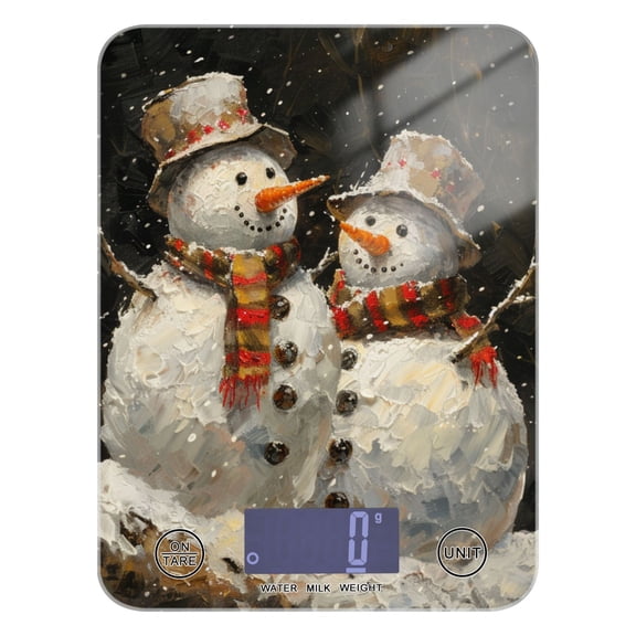 Snowmans Food Scale Digital Kitchen Scale Waterproof Grams Ounces lbs for Weight Loss