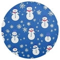 thumbnail image 1 of Snowmen and Snowflakes 15.4in Diameter PVC Plate Mat, Heat-Resistant and Cuttable, Kitchen Decor, 1 of 7