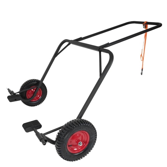 Snowmobile Dolly Heavy-Duty Load Capacity Up to 750 Lbs Lever Design with 15 Inch Thickened Tires for Easy Maneuverability Suitable for Use in Workshops or Garages for Moving Snowmobile