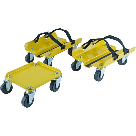 Snowmobile Dolly Set KF2019 | Max 1500Lbs, Heavy Duty Straps, 2 Inch Swivel Casters