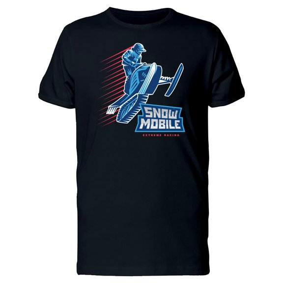 Snowmobile Extreme Racing T-Shirt Men -Image by Shutterstock, Male XX-Large
