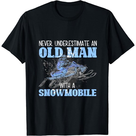 Snowmobile Gear Old Man Beard Snowmobile Helmet Snowmobiles T-Shirt