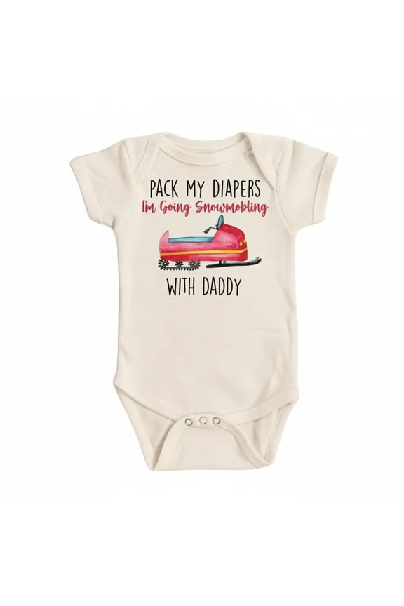 Snowmobile Newborn Gift Baby Bodysuit