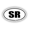 thumbnail image 1 of Snowmobile Racing SR Oval Bumper Sticker 3M Vinyl Decal 3 in x 5 in, 1 of 3