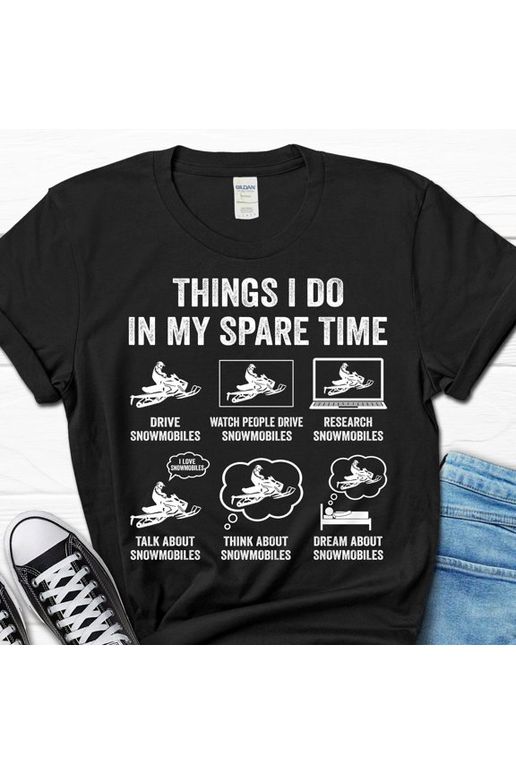 Snowmobile Shirt for Men, Snowmobiling Men's T-shirt for Him, Funny Dad Grandpa T-Shirt, Father's Day Papa Gift for Men, Snowmobile Tee