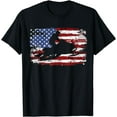 thumbnail image 1 of Snowmobile Vintage American Flag T-Shirt, 1 of 3