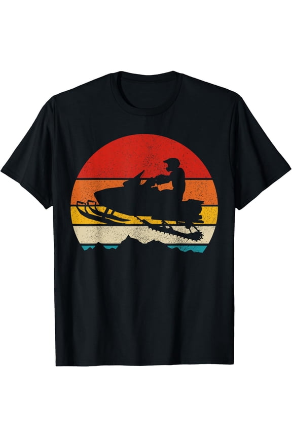 Snowmobile Vintage Snowmobile Funny Gift T-Shirt