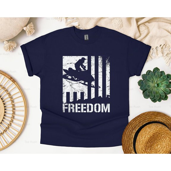Snowmobiling Freedom Flag Funny Winter Activities Sled Rider Gift,T-Shirt, SW, Hoodie Unisex, up to 5XL