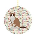 thumbnail image 1 of Snowshoe #2 Cat Christmas Ceramic Ornament 2.8 in x 2.8 in, 1 of 3