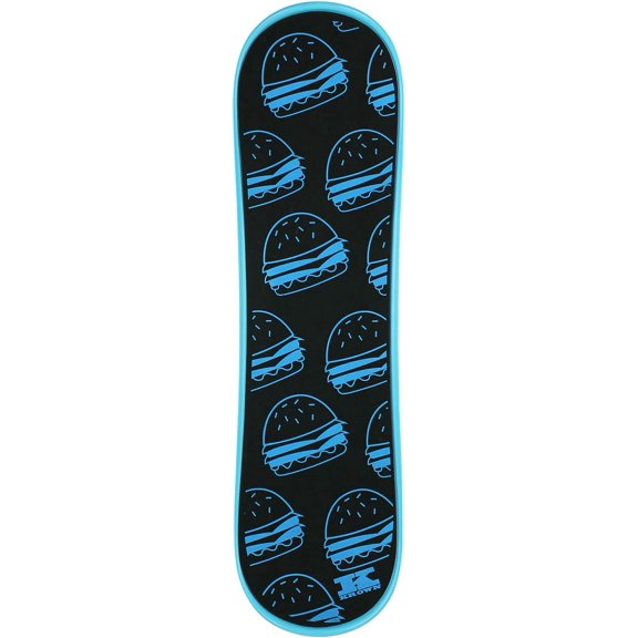 Snowskate Plastic Polymer Skateboard Style Dual Kick Snowboard with Foam Grip  Many Graphics