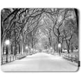 thumbnail image 1 of Snowstorm Non-Slip Rubber Base Mousepad Trees Street Lamps Park Snowfall Portable Office Wireless Mouse Pad for Laptop, 1 of 5