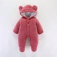 thumbnail image 1 of Snowsuit Baby Boy Bear Ear Onesies Girl Baby Romper Baby Outfits Warm Preemie Clothes Boys 0-3 Months, 1 of 3