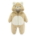 thumbnail image 1 of Snowsuit Baby Boy Jumpsuit Bear Ear Girl Onesies Baby Romper Baby Girl Warm Outfits Baby Winter Clothes Girl 6-9 Months, 1 of 2