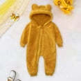 thumbnail image 1 of Snowsuit Baby Boy Hoodie Bear Ear Boy Baby Romper Outfit Warm Baby Sleepers 12-18 Months, 1 of 3