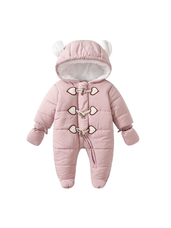 Snowsuit for Baby Boys and Girls Fuzzy Family Photo Winter Memory Outfit Soft Holiday Visit Cold Day Wear Warm Daycare Daily Lounging Easy Care Machine Washable Essential