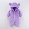 thumbnail image 1 of Snowsuit Baby Girl Bear Ear Boy Onesies Baby Romper Baby Warm Outfits Girl Baby Onesies 9-12 Months, 1 of 2