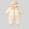 thumbnail image 1 of Snowsuit Toddler Girl Zipper Hooded Romper Warm Toddler Girl Clothes Windproof Jumpsuits Boys 12-18 Months Winter Coat, 1 of 8