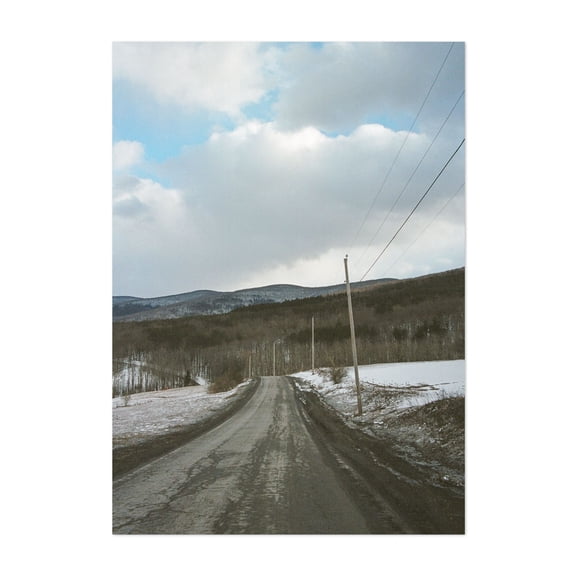 Snowy Catskills - Phoenicia New York Photography Unframed Wall Art Print 30 x 40 inches