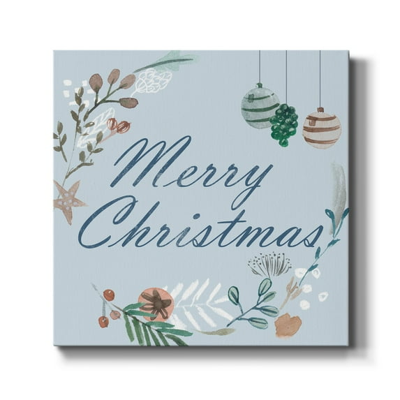 Snowy Christmas I- Gallery Wrapped Canvas