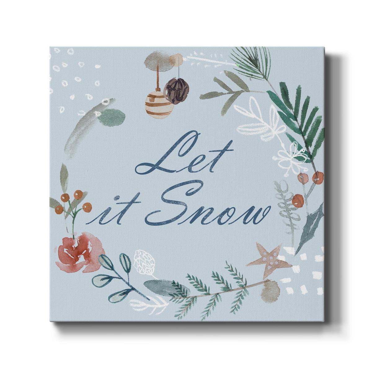Snowy Christmas IV- Gallery Wrapped Canvas