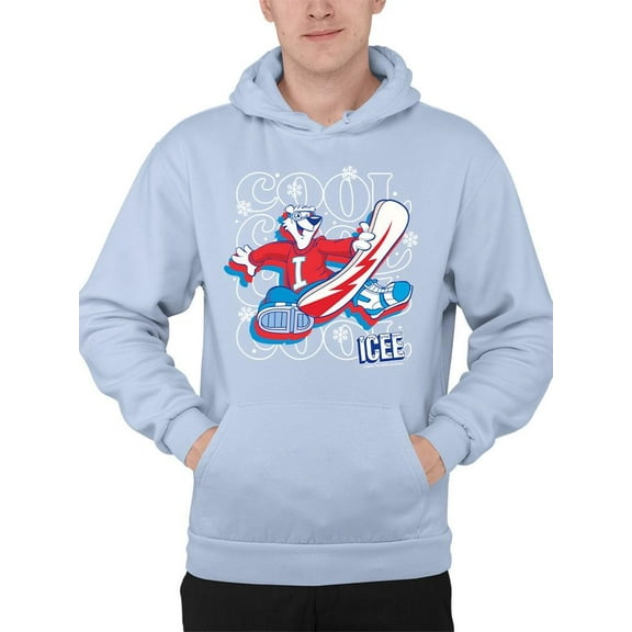 Snowy Cool Vibes - ICEE Bear Snowboarding Graphic Men's Hoodie