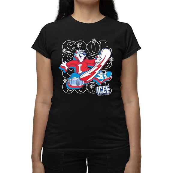 Snowy Cool Vibes - ICEE Bear Snowboarding Graphic Women's T-shirt