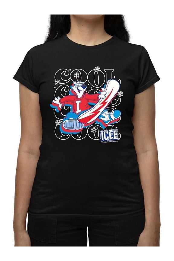 Snowy Cool Vibes - ICEE Bear Snowboarding Graphic Women's T-shirt