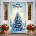 thumbnail image 1 of Snowy Design Christmas Tree Festive Banner Holiday Decoration New Year Ornament Gift Boxes for Family Gathering Seasonal Celebration Home Decor, 1 of 3