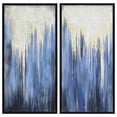 thumbnail image 1 of Snowy Drip 1&2 Textured Metallic Hand Painted Wall Art by Martin Edwards, 1 of 9