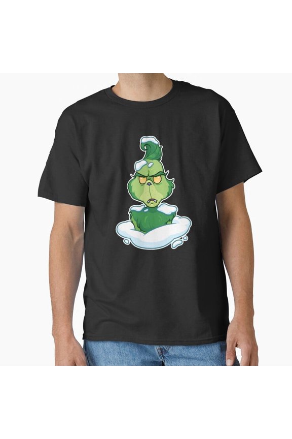 Snowy Grlnch Moment Playful Winter Green Mischief Unisex T-Shirt up to size 5XL