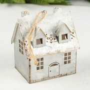 Snowy House Ornament Trio with LED Lights - Warm up your Winter Wonderland
