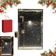 Snowy Lampz,Street Lamp Snow Globe, Snowfall Lamp,Snowy Streetlamp Light,Snow Lamp,Diy Quick Sand Snow Scenery Night Light,Snowy Night Flowing Night Light Snow Scenery Small Street Light 20Ml