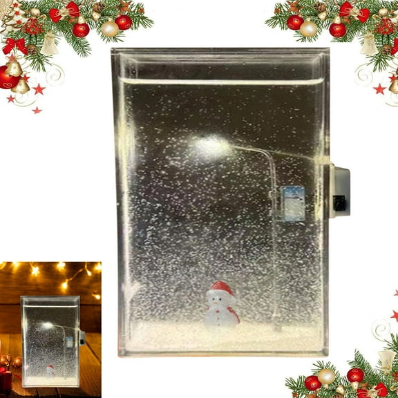 Snowy Lampz,Street Lamp Snow Globe, Snowfall Lamp,Snowy Streetlamp Light,Snow Lamp,Diy Quick Sand Snow Scenery Night Light,Snowy Night Flowing Night Light Snow Scenery Small Street Light 20Ml