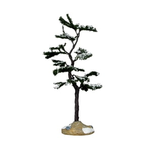 Snowy Marcescent Tree - 6.5 Inch