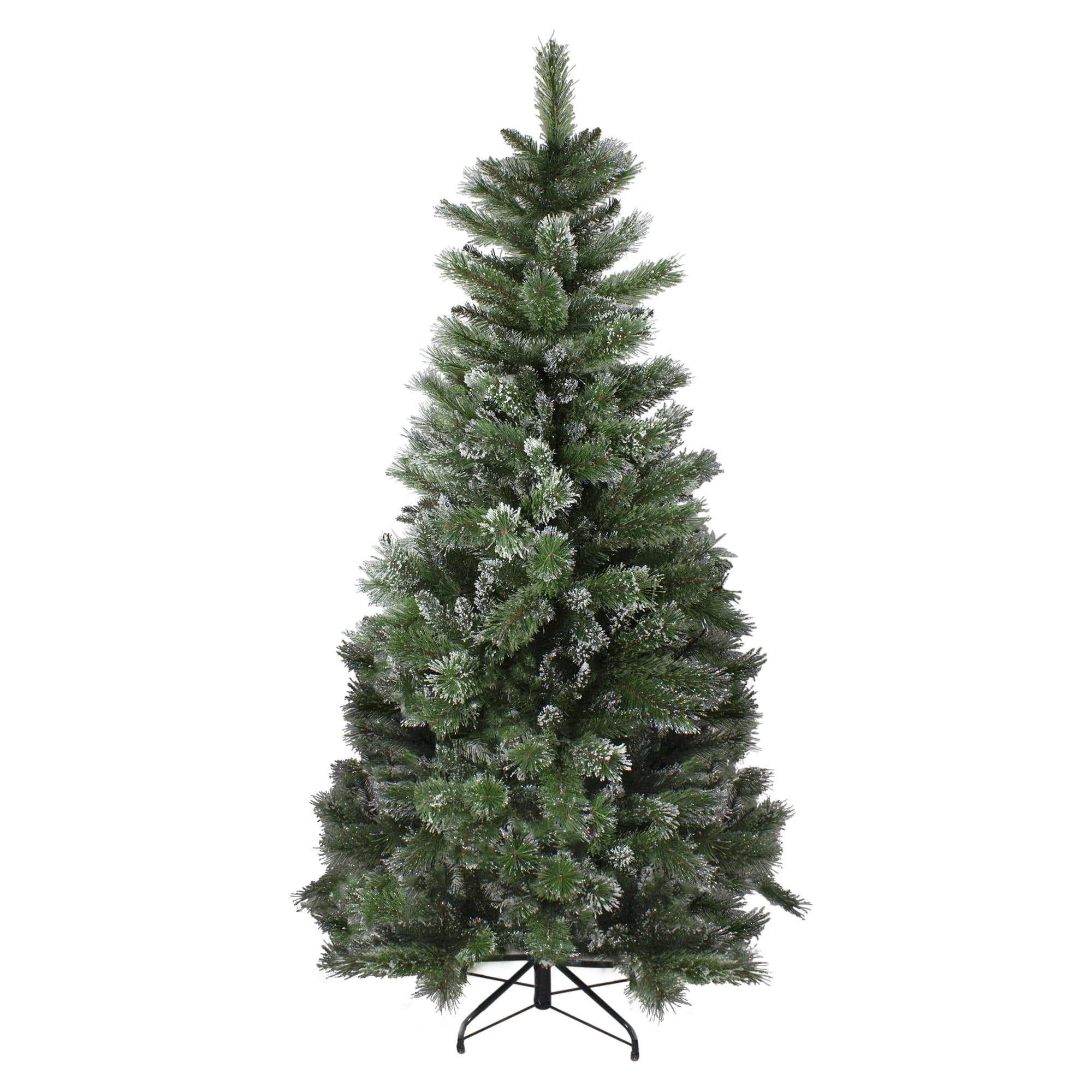 Snowy Mixed Montana Pine Artificial Christmas Tree - 6' - Unlit